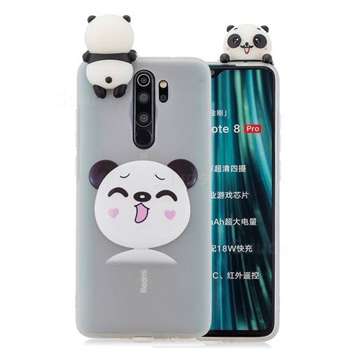 Smiley Panda Soft 3D Climbing Doll Soft Case for Mi Xiaomi Redmi Note 8 Pro