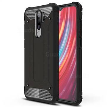 King Kong Armor Premium Shockproof Dual Layer Rugged Hard Cover for Mi Xiaomi Redmi Note 8 Pro - Black Gold