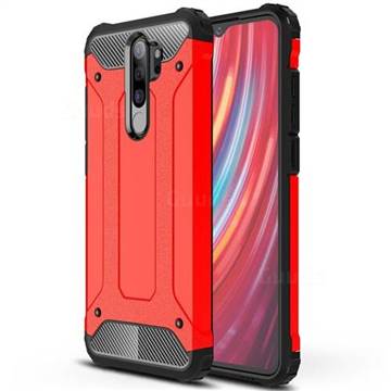 King Kong Armor Premium Shockproof Dual Layer Rugged Hard Cover for Mi Xiaomi Redmi Note 8 Pro - Big Red