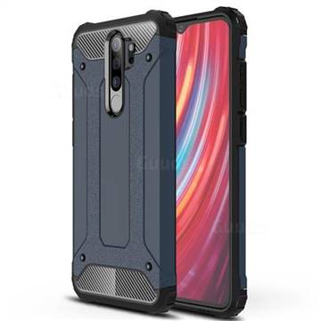 King Kong Armor Premium Shockproof Dual Layer Rugged Hard Cover for Mi Xiaomi Redmi Note 8 Pro - Navy