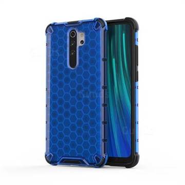 Honeycomb TPU + PC Hybrid Armor Shockproof Case Cover for Mi Xiaomi Redmi Note 8 Pro - Blue