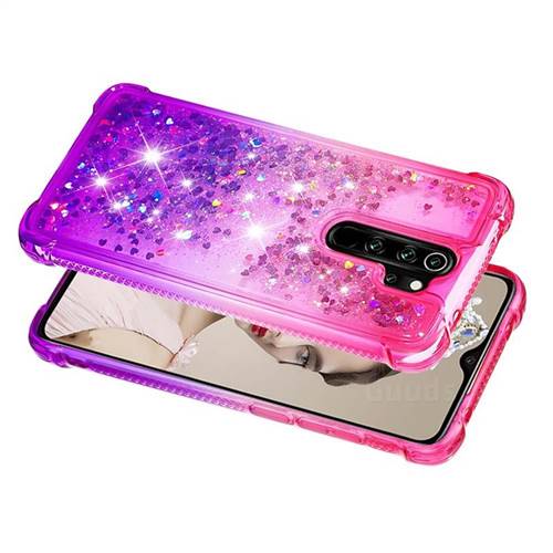 Rainbow Gradient Liquid Glitter Quicksand Sequins Phone Case for Mi ...