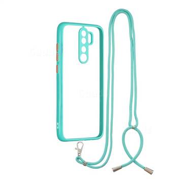 Necklace Cross-body Lanyard Strap Cord Phone Case Cover for Mi Xiaomi Redmi Note 8 Pro - Blue