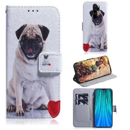 Pug Dog PU Leather Wallet Case for Mi Xiaomi Redmi Note 8 Pro