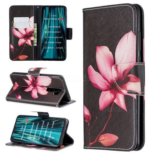 Lotus Flower Leather Wallet Case for Mi Xiaomi Redmi Note 8 Pro