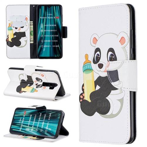 Baby Panda Leather Wallet Case for Mi Xiaomi Redmi Note 8 Pro