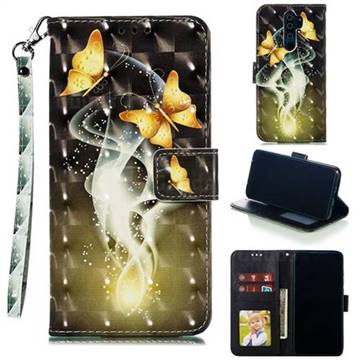 Dream Butterfly 3D Painted Leather Phone Wallet Case for Mi Xiaomi Redmi Note 8 Pro