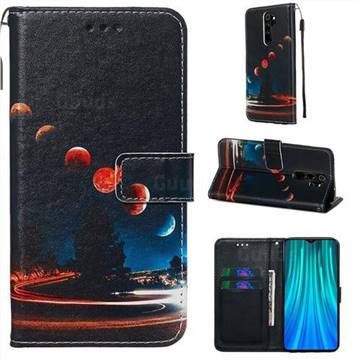 Wandering Earth Matte Leather Wallet Phone Case for Mi Xiaomi Redmi Note 8 Pro