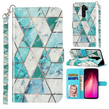 Stitching Marble 3D Leather Phone Holster Wallet Case for Mi Xiaomi Redmi Note 8 Pro