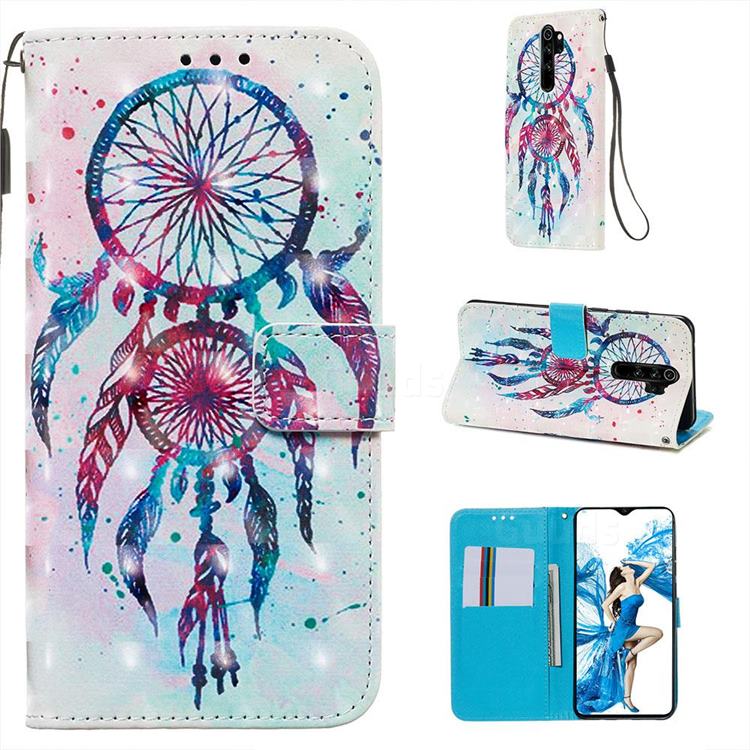 ColorDrops Wind Chimes 3D Painted Leather Wallet Case for Mi Xiaomi Redmi Note 8 Pro
