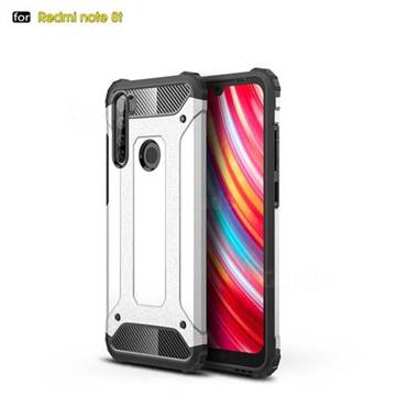 King Kong Armor Premium Shockproof Dual Layer Rugged Hard Cover for Mi Xiaomi Redmi Note 8T - White