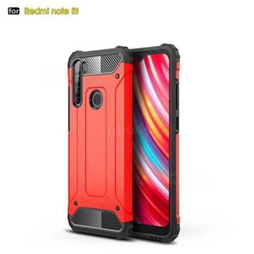 King Kong Armor Premium Shockproof Dual Layer Rugged Hard Cover for Mi Xiaomi Redmi Note 8T - Big Red