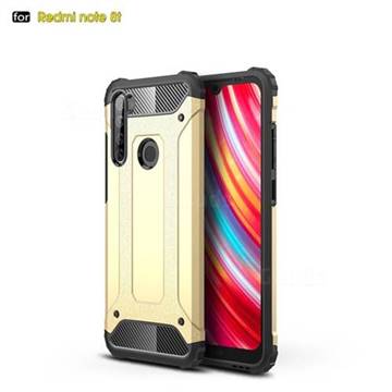 King Kong Armor Premium Shockproof Dual Layer Rugged Hard Cover for Mi Xiaomi Redmi Note 8T - Champagne Gold