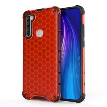 Honeycomb TPU + PC Hybrid Armor Shockproof Case Cover for Mi Xiaomi Redmi Note 8T - Red