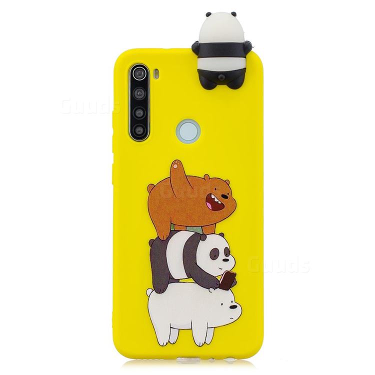 Striped Bear Soft 3D Climbing Doll Soft Case for Mi Xiaomi Redmi Note 8T