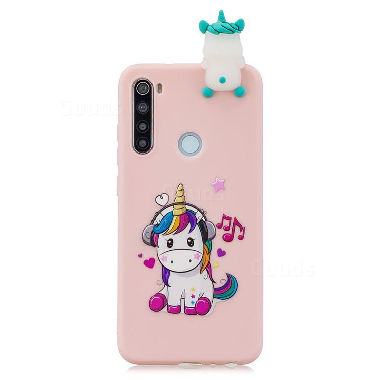 Music Unicorn Soft 3D Climbing Doll Soft Case for Mi Xiaomi Redmi Note 8T