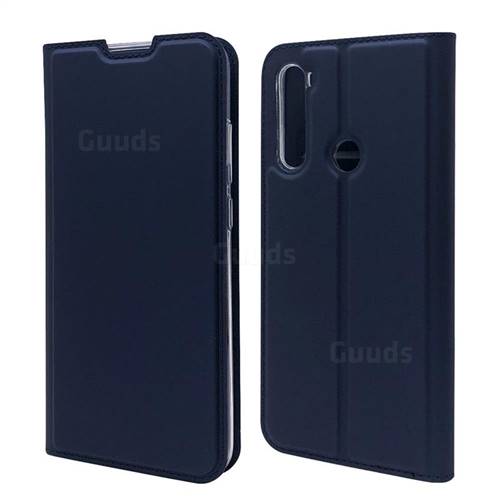 Ultra Slim Card Magnetic Automatic Suction Leather Wallet Case for Mi Xiaomi Redmi Note 8T - Royal Blue