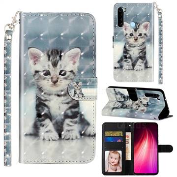 Kitten Cat 3D Leather Phone Holster Wallet Case for Mi Xiaomi Redmi Note 8T