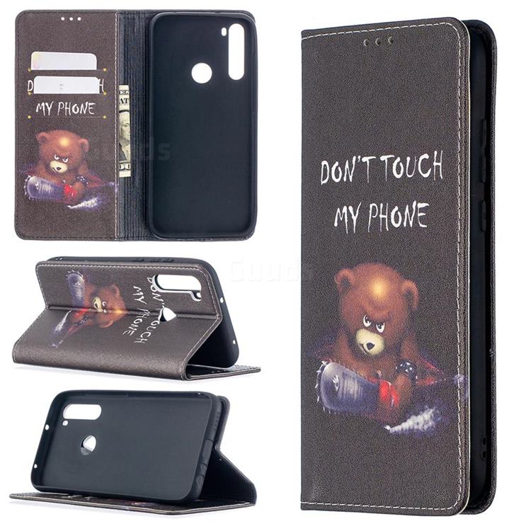 Chainsaw Bear Slim Magnetic Attraction Wallet Flip Cover for Mi Xiaomi Redmi Note 8T