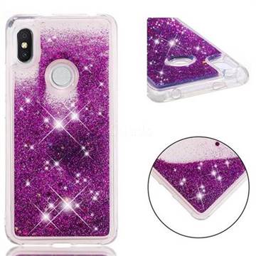 Dynamic Liquid Glitter Quicksand Sequins TPU Phone Case for Mi Xiaomi Redmi S2 (Redmi Y2) - Purple