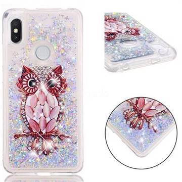 Seashell Owl Dynamic Liquid Glitter Quicksand Soft TPU Case for Mi Xiaomi Redmi S2 (Redmi Y2)
