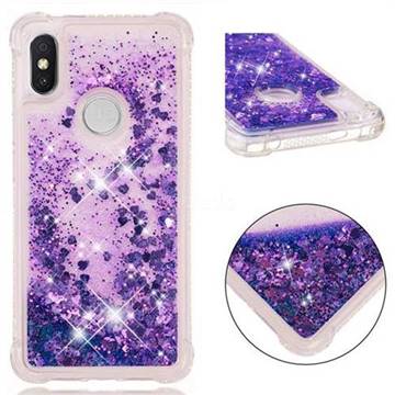 Dynamic Liquid Glitter Sand Quicksand Star TPU Case for Mi Xiaomi Redmi S2 (Redmi Y2) - Purple