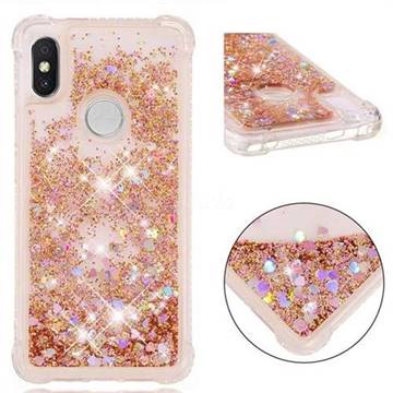 Dynamic Liquid Glitter Sand Quicksand Star TPU Case for Mi Xiaomi Redmi S2 (Redmi Y2) - Diamond Gold