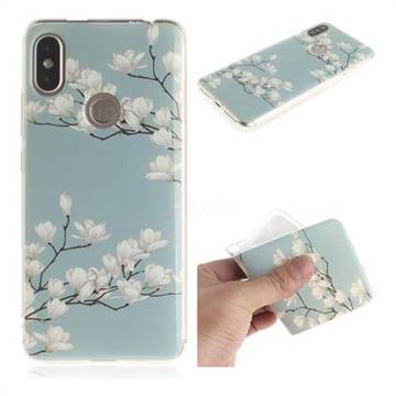 Magnolia Flower IMD Soft TPU Cell Phone Back Cover for Mi Xiaomi Redmi S2 (Redmi Y2)