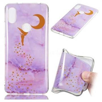 Elf Purple Soft TPU Marble Pattern Phone Case for Mi Xiaomi Redmi S2 (Redmi Y2)