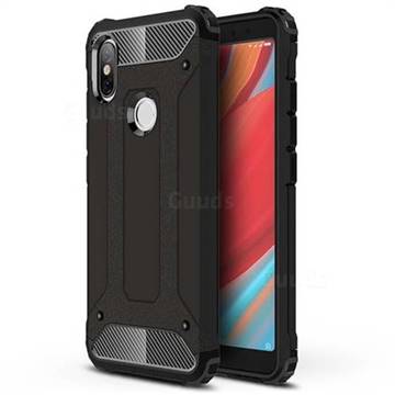 King Kong Armor Premium Shockproof Dual Layer Rugged Hard Cover for Mi Xiaomi Redmi S2 (Redmi Y2) - Black Gold