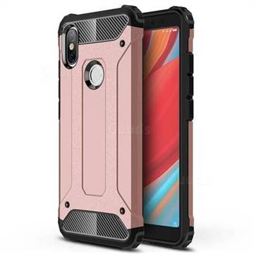 King Kong Armor Premium Shockproof Dual Layer Rugged Hard Cover for Mi Xiaomi Redmi S2 (Redmi Y2) - Rose Gold