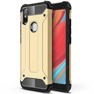 King Kong Armor Premium Shockproof Dual Layer Rugged Hard Cover for Mi Xiaomi Redmi S2 (Redmi Y2) - Champagne Gold