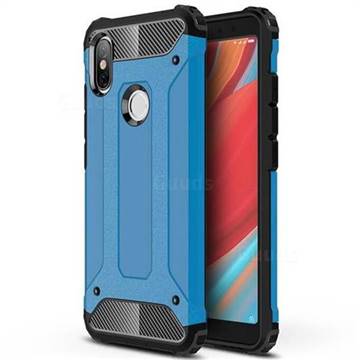 King Kong Armor Premium Shockproof Dual Layer Rugged Hard Cover for Mi Xiaomi Redmi S2 (Redmi Y2) - Sky Blue