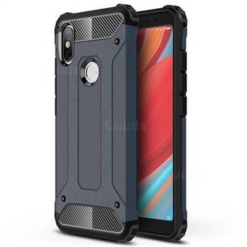 King Kong Armor Premium Shockproof Dual Layer Rugged Hard Cover for Mi Xiaomi Redmi S2 (Redmi Y2) - Navy