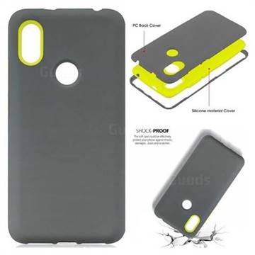 Matte PC + Silicone Shockproof Phone Back Cover Case for Mi Xiaomi Redmi S2 (Redmi Y2) - Gray