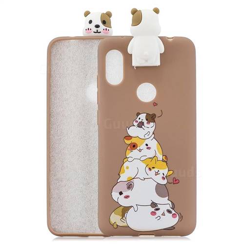 Hamster Family Soft 3D Climbing Doll Stand Soft Case for Mi Xiaomi Redmi S2 (Redmi Y2)