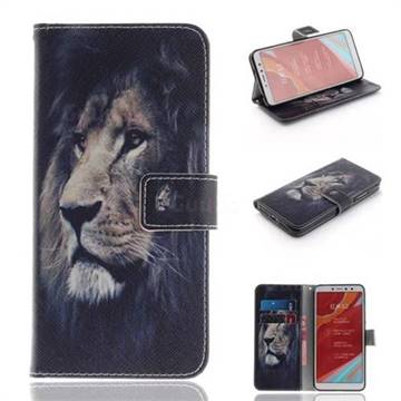Lion Face PU Leather Wallet Case for Mi Xiaomi Redmi S2 (Redmi Y2)