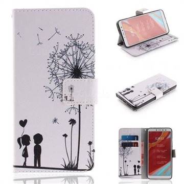 Couple Dandelion PU Leather Wallet Case for Mi Xiaomi Redmi S2 (Redmi Y2)