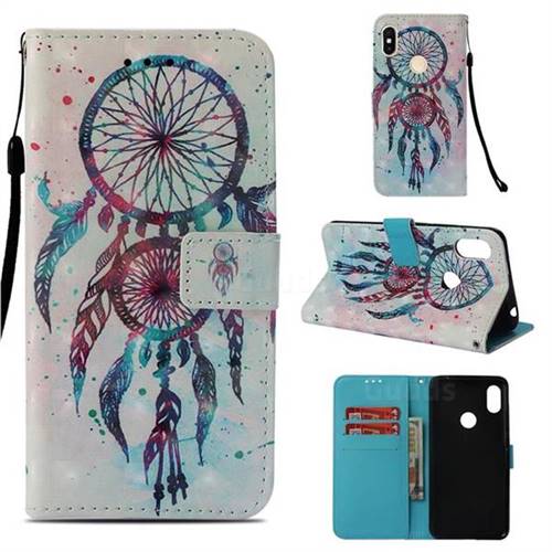 ColorDrops Wind Chimes 3D Painted Leather Wallet Case for Mi Xiaomi Redmi S2 (Redmi Y2)