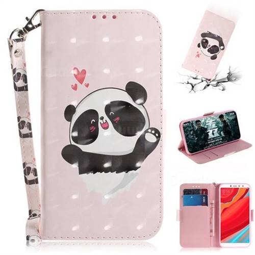 Heart Cat 3D Painted Leather Wallet Phone Case for Mi Xiaomi Redmi S2 (Redmi Y2)