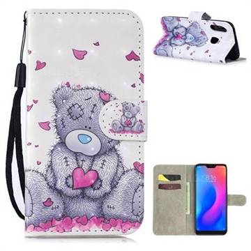Love Panda 3D Painted Leather Wallet Phone Case for Mi Xiaomi Redmi S2 (Redmi Y2)
