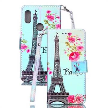 Eiffel Tower Blue Ray Light PU Leather Wallet Case for Mi Xiaomi Redmi S2 (Redmi Y2)