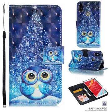 Stage Owl 3D Painted Leather Phone Wallet Case for Mi Xiaomi Redmi S2 (Redmi Y2)