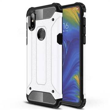 King Kong Armor Premium Shockproof Dual Layer Rugged Hard Cover for Xiaomi Mi Mix 3 - White