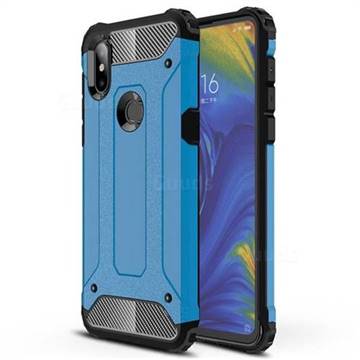 King Kong Armor Premium Shockproof Dual Layer Rugged Hard Cover for Xiaomi Mi Mix 3 - Sky Blue