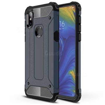 King Kong Armor Premium Shockproof Dual Layer Rugged Hard Cover for Xiaomi Mi Mix 3 - Navy