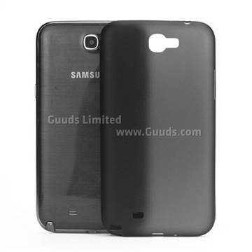 Frosted Ultra-Thin 0.4mm Hard Case for Samsung Galaxy Note 2 / Note II N7100 Case - Black