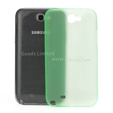 Frosted Ultra-Thin 0.4mm Hard Case for Samsung Galaxy Note 2 / Note II N7100 Case - Green