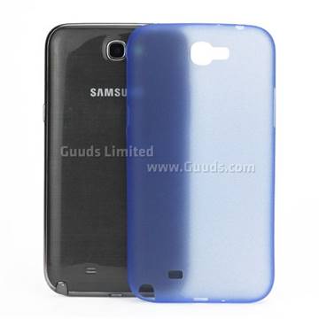 Frosted Ultra-Thin 0.4mm Hard Case for Samsung Galaxy Note 2 / Note II N7100 Case - Blue