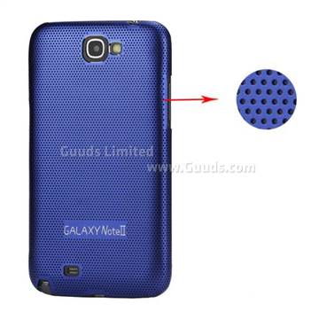 Metal Mesh Hard Case for Samsung Galaxy Note 2 / II N7100 Case - Blue